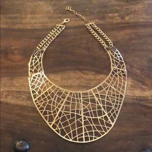 BCBG Gold Statement Necklace